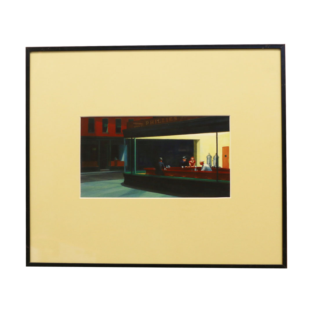 تابلو مدل نقاشی شب زنده داران اثر ادوارد هاپر