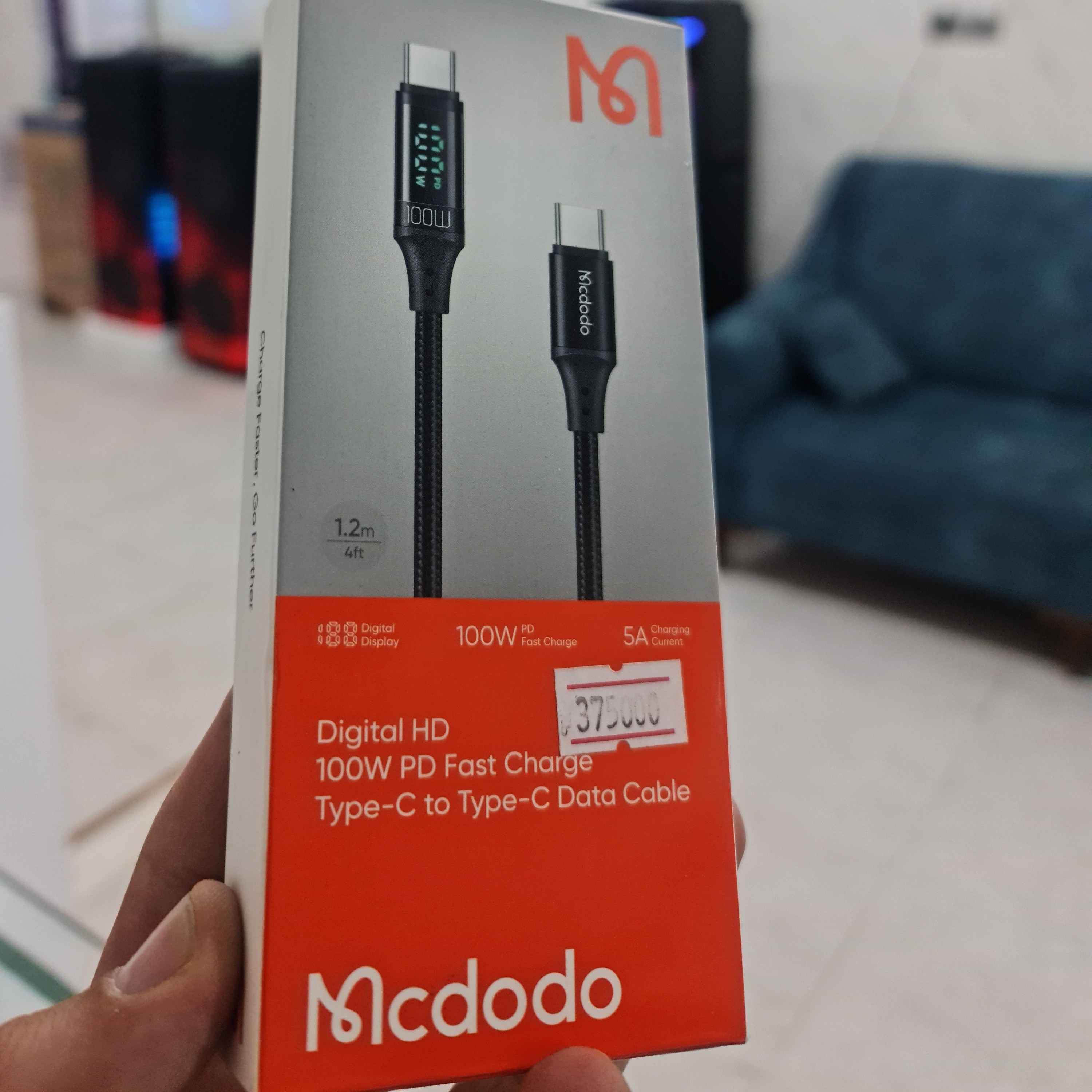 کابل شارژر تایپ سی به تایپ سی مک دودو مدل DigitalHD ارسال رایگان