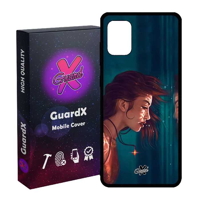 کاور گارد ایکس طرح دختر مدل Glass10371 مناسب برای گوشی موبایل سامسونگ Galaxy A31