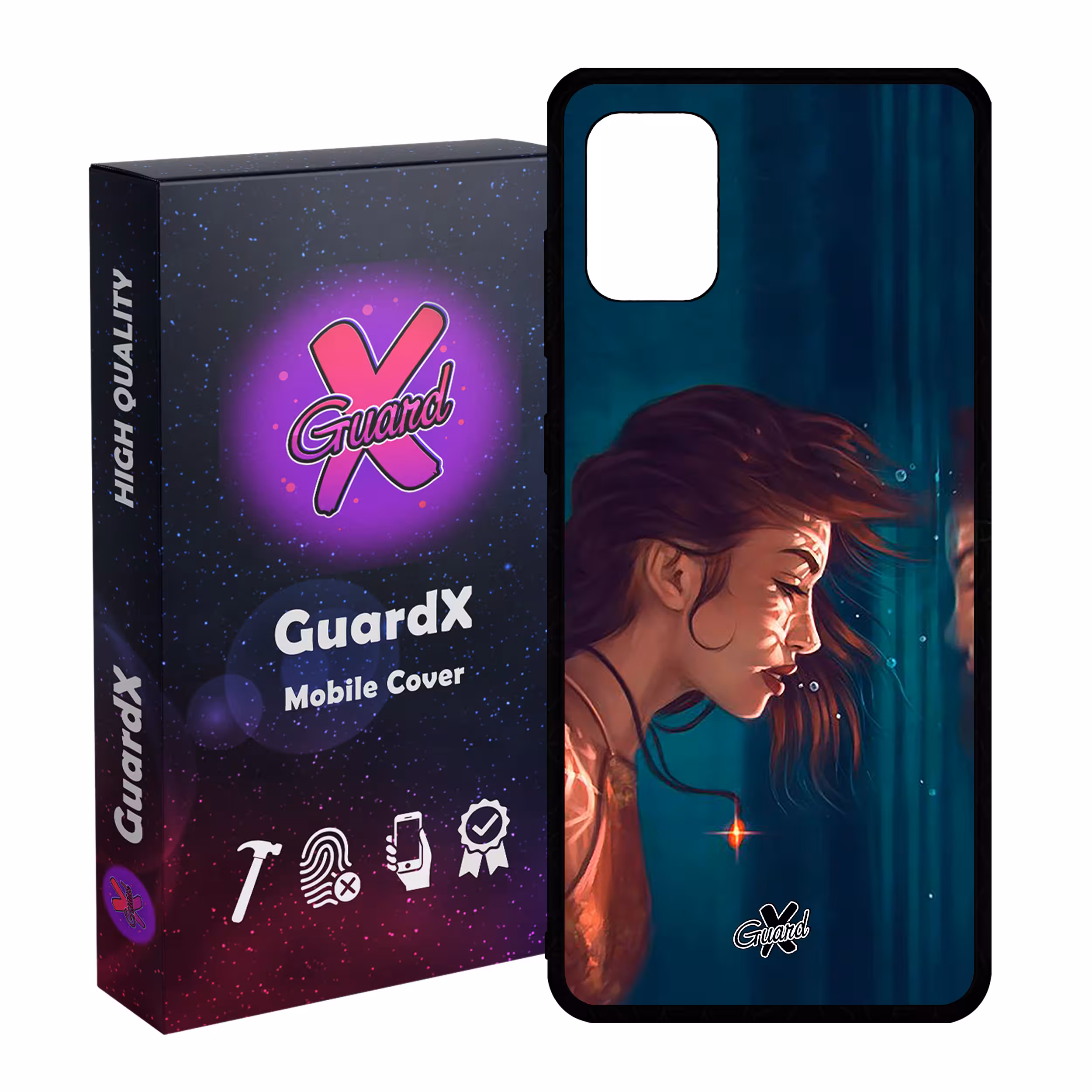 کاور گارد ایکس طرح دختر مدل Glass10371 مناسب برای گوشی موبایل سامسونگ Galaxy A31