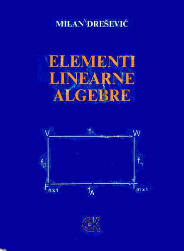 خرید و دانلود نسخه کامل کتاب Elementi Linearne Algebre