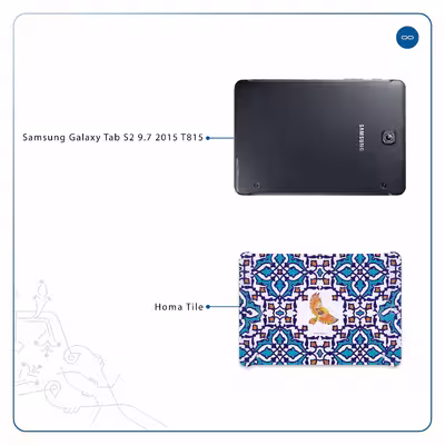 برچسب پوششی ماهوت مدل Homa Tile مناسب برای تبلت سامسونگ Galaxy Tab S2 9.7 2015 T815