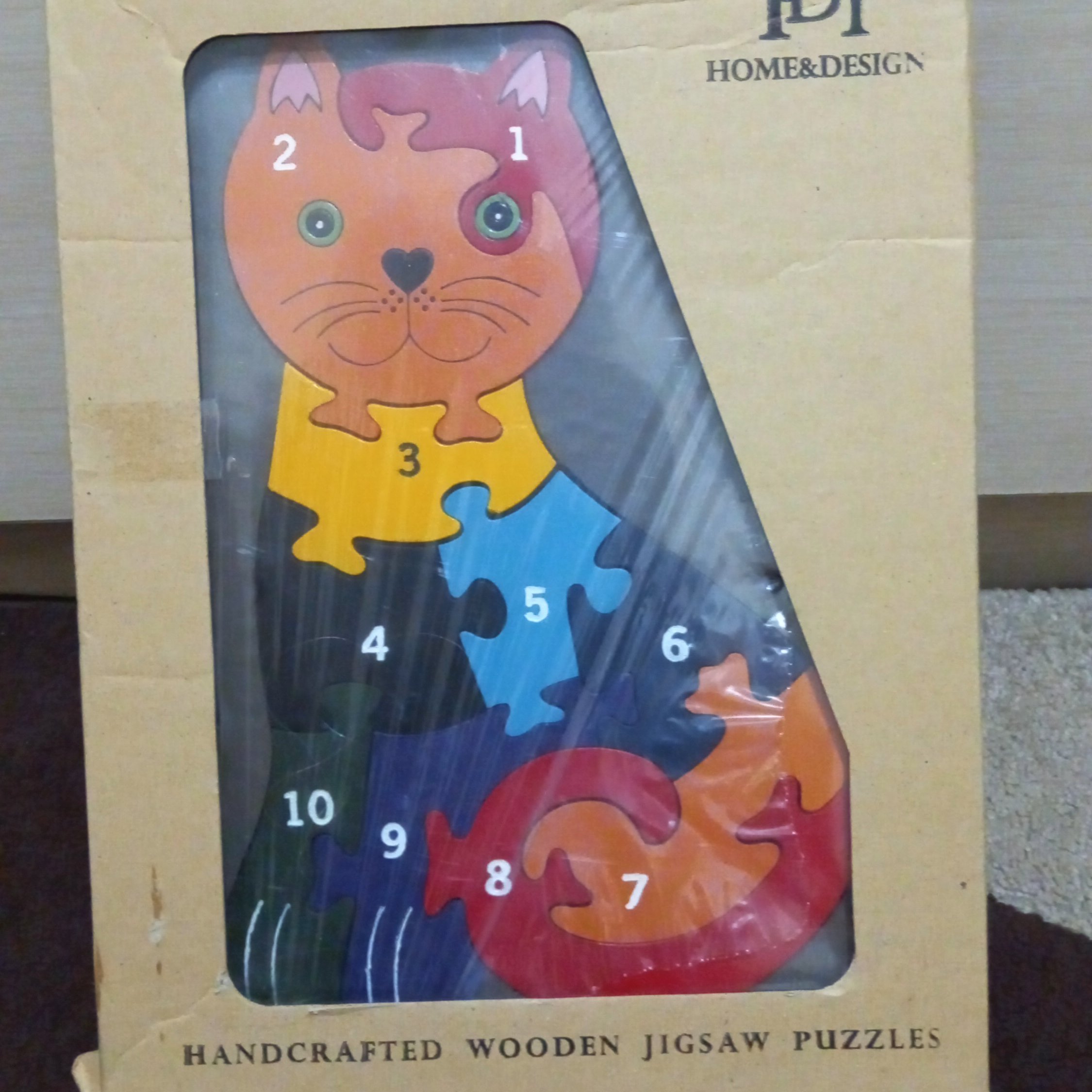 پازل تابلویی  گربه (طرح چوب)