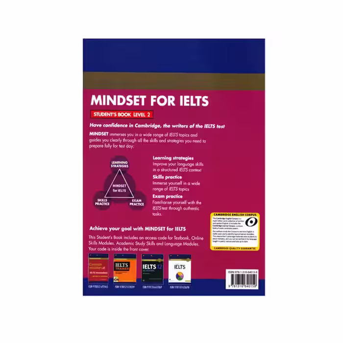 کتاب Cambridge English Mindset For IELTS اثر جمعی از نویسندگان انتشارات اشتیاق نور دو جلدی