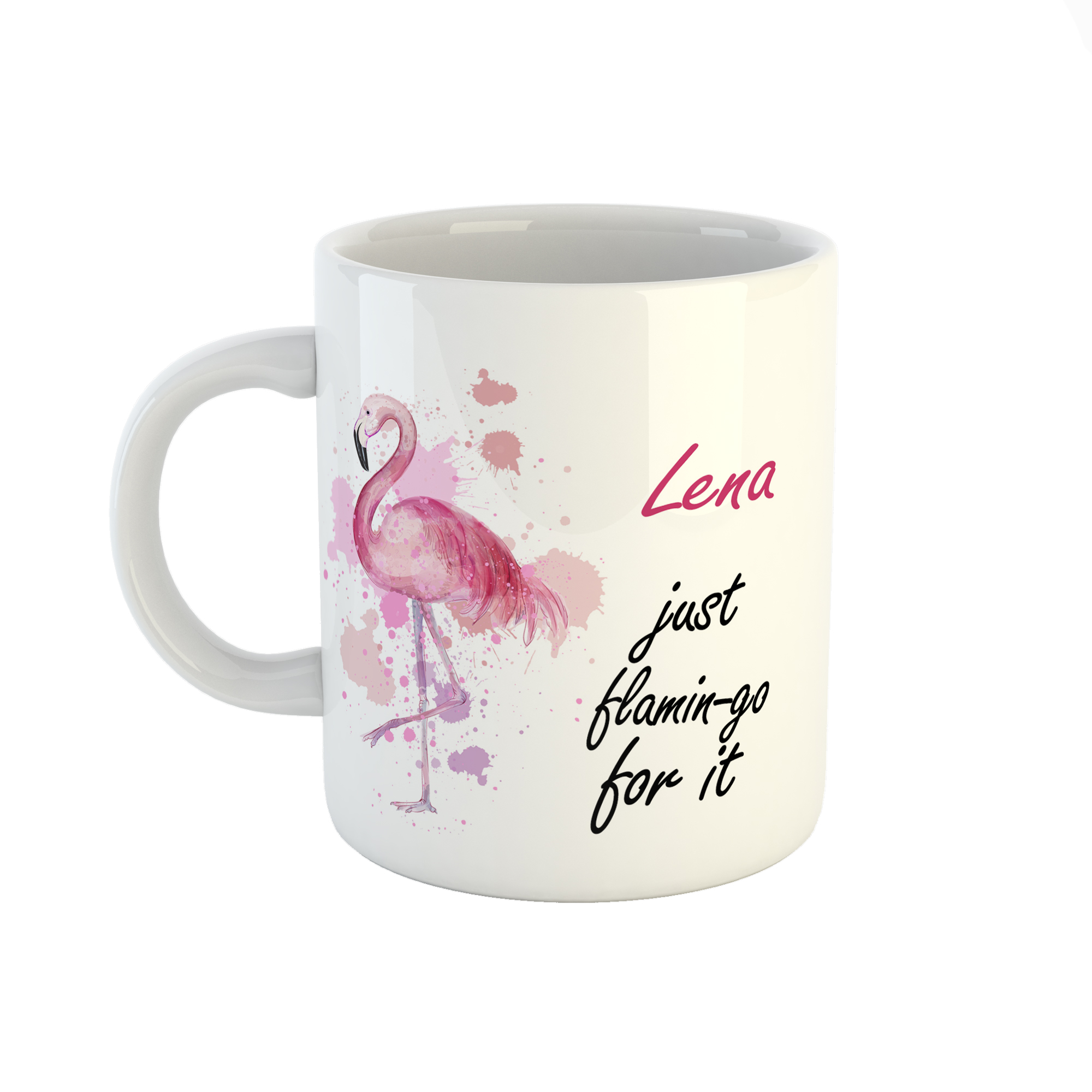 ماگ طرح اسم لنا مدل فلامینگو کد 282