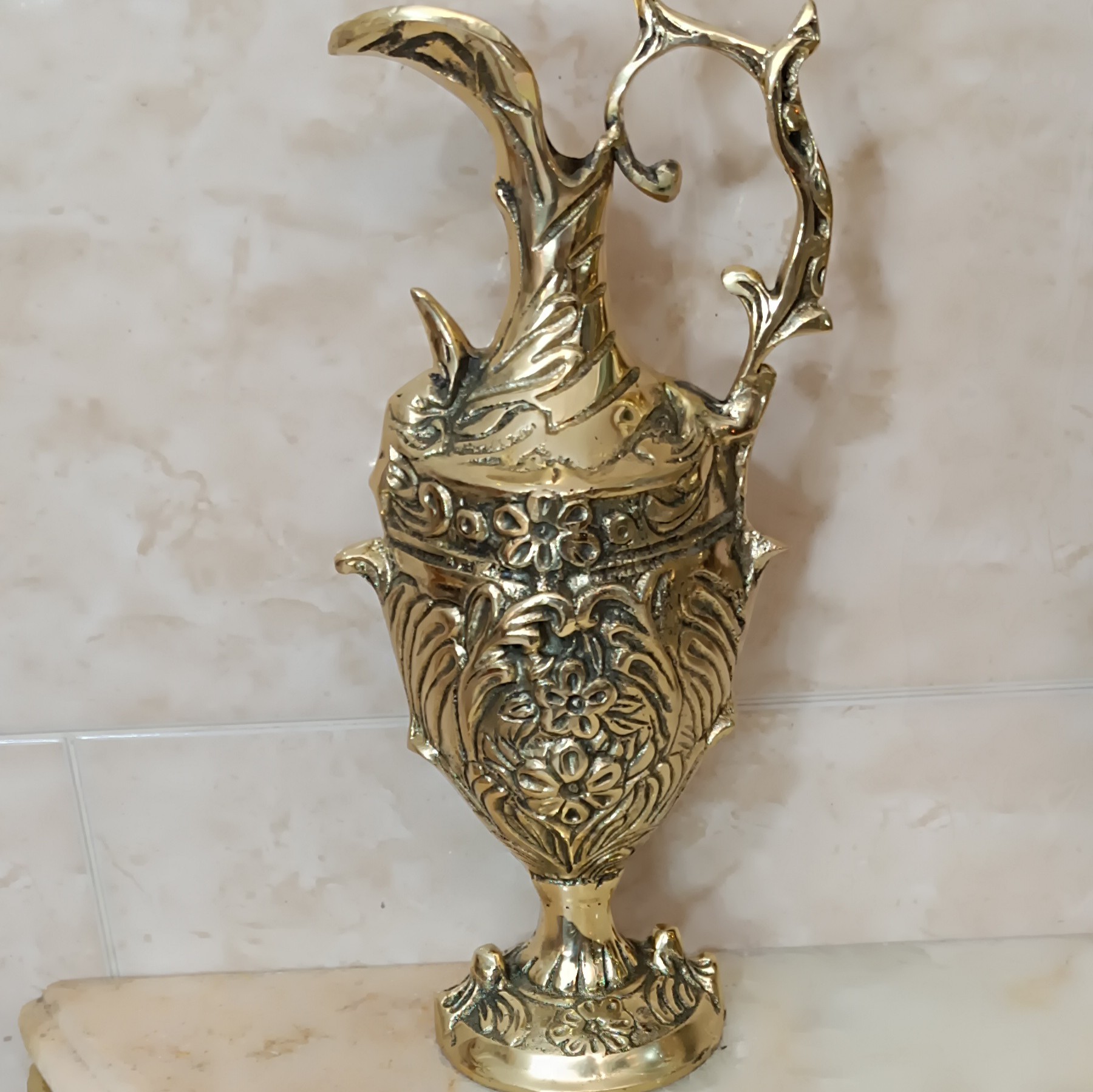 پارچ و جام برنجی سلطنتی  تزیینی و دکوری کد 229 (برنزی)