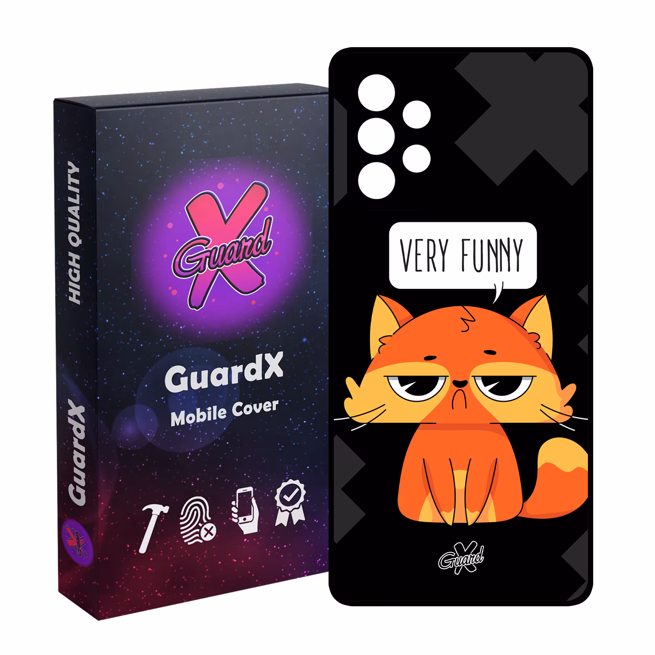 کاور گارد ایکس طرح Funny مدل Glass10161 مناسب برای گوشی موبایل سامسونگ Galaxy A32 4G