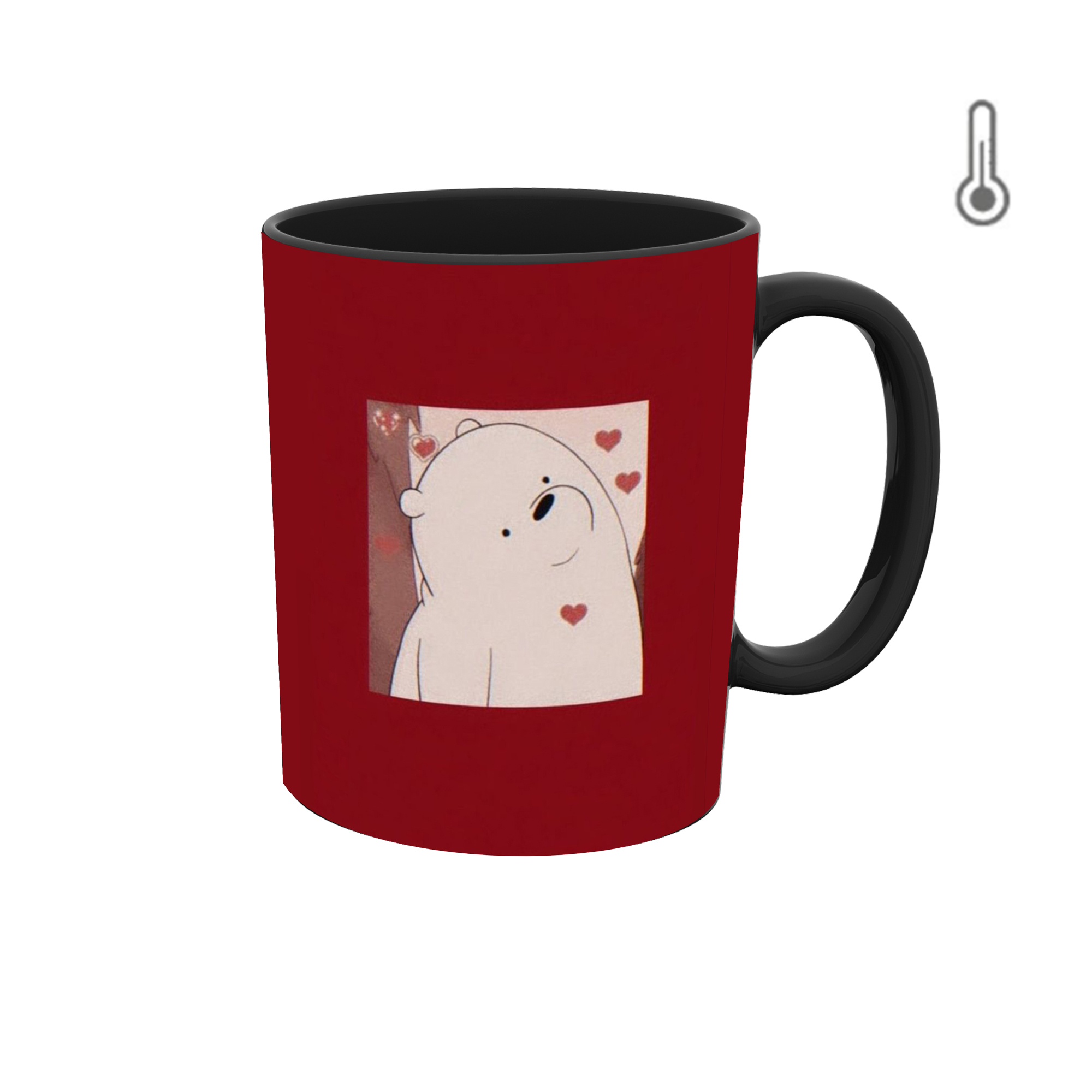 ماگ حرارتی طرح خرس کیوت روز عشق 