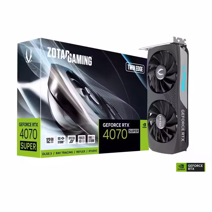کارت گرافیک زوتاک مدل  GAMING GeForce RTX 4070 SUPER Twin Edge GDDR6X با ظرفیت 12 گیگابایت