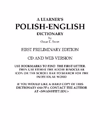 خرید و دانلود نسخه کامل کتاب Learner's Polish-English dictionary - PDF