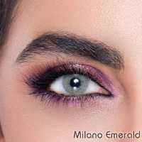 لنز چشم طوسی سبز روشن بدون دور  Emerald فصلی لابلا  Labella سری Milano