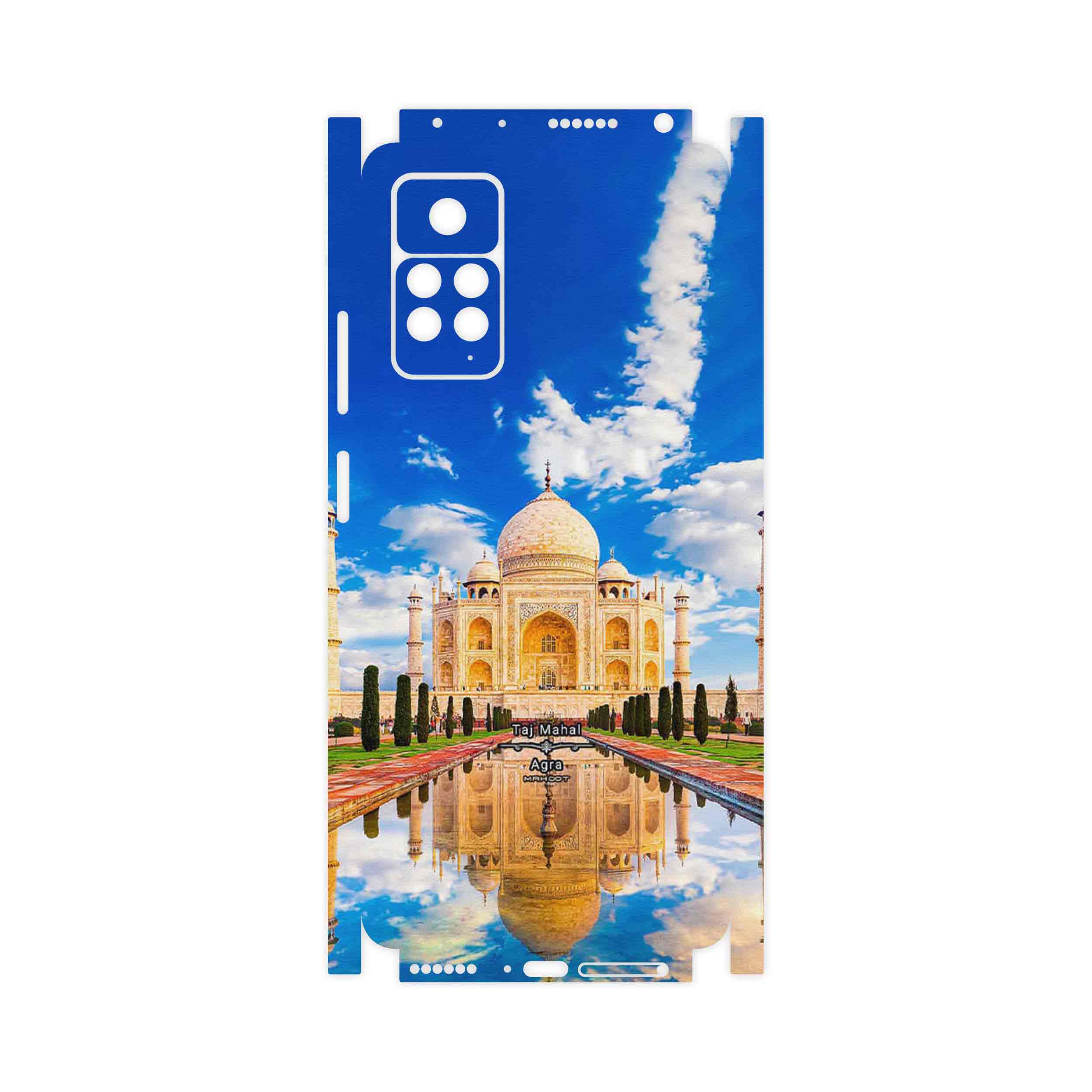 برچسب پوششی ماهوت مدل The Taj Mahal-FullSkin مناسب برای گوشی موبایل شیائومی Redmi Note 11 Pro 5G