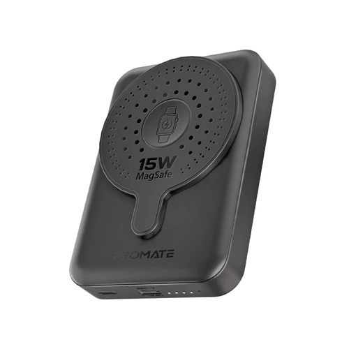 پاوربانک پرومیت مدل POWERMAG-DUOBLACK به ظرفیت 10000 میلی آمپر ساعت