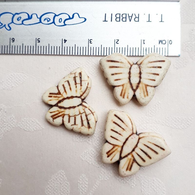 سنگ فیروزه مصنوعی پروانه ای(یک عدد)