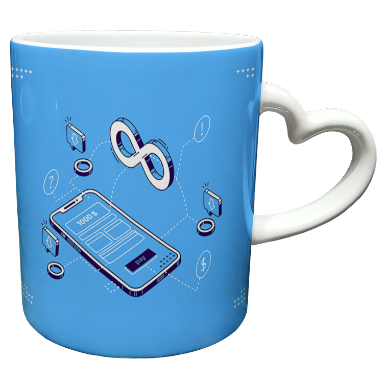 ماگ مدل دسته قلبی طرح مهندس کد 68