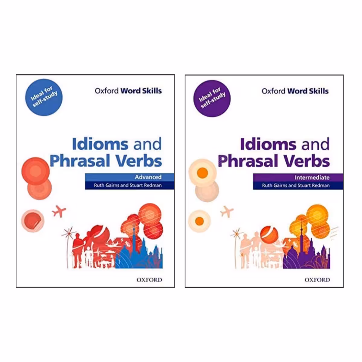 کتاب idioms and phrasal verbs اثر Stuart Redman انتشارات اکسفورد 2 جلدی