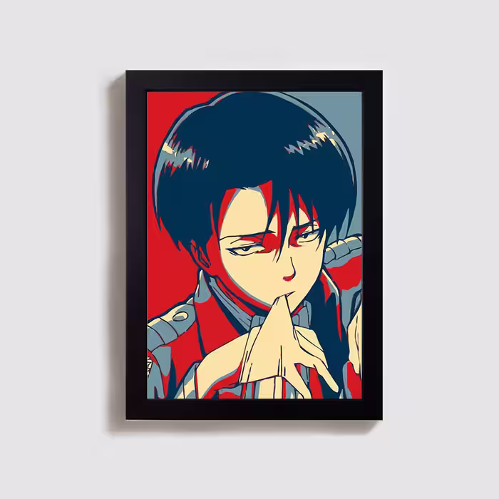 تابلو مدل اتک آن تایتان لیوای attack on titan levi کد BL35