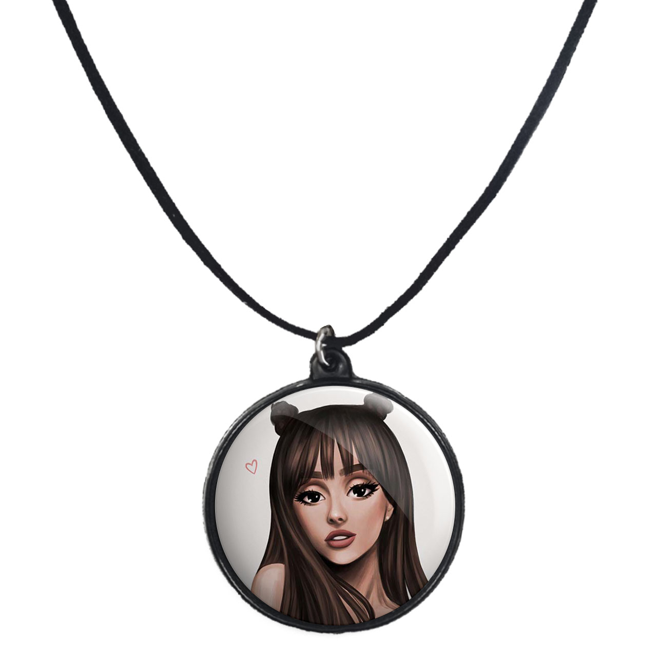 گردنبند پرمانه طرح آریانا گرانده کد pmb.96 مدل دو طرفه