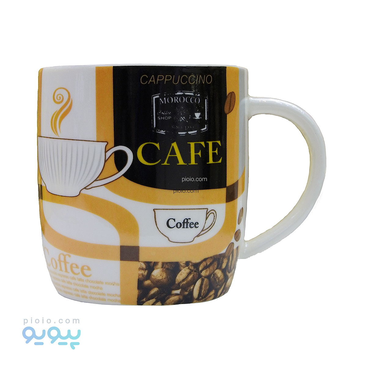 ماگ سرامیکی طرح قهوه و cappuccino