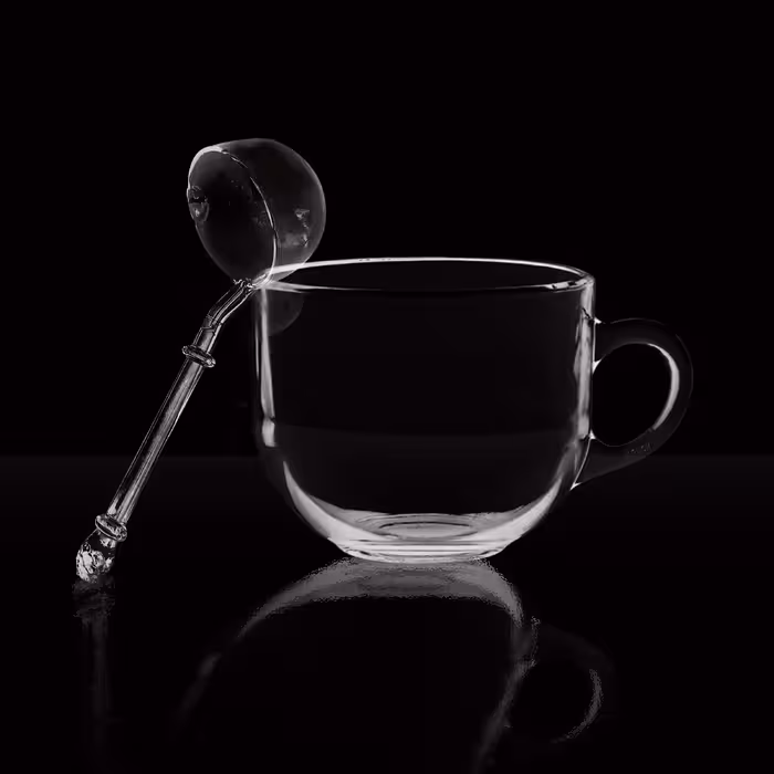 پیاله سوپ خوری بلور کاوه مدل uranus به همراه قاشق