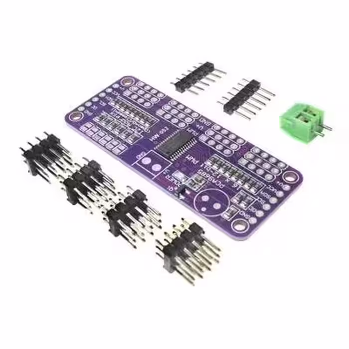 ماژول کنترل سروو موتور با آی سی PCA9685