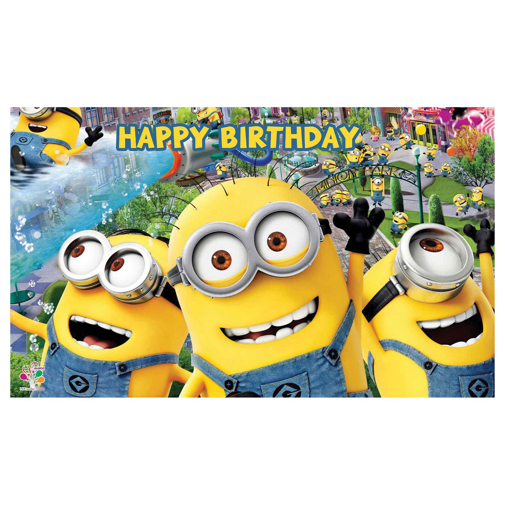  بنر تولد طرح مینیون ها کد 047