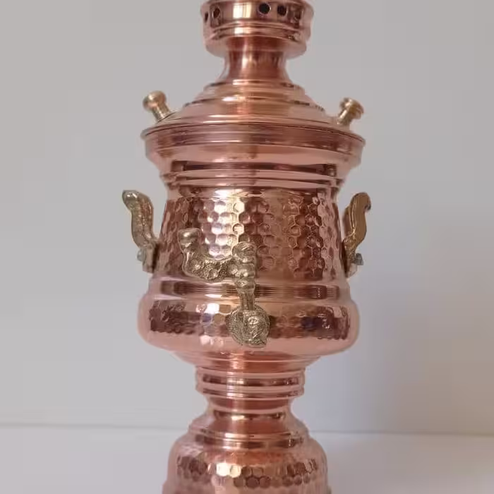 سماور مسی چکشی دکوری 
