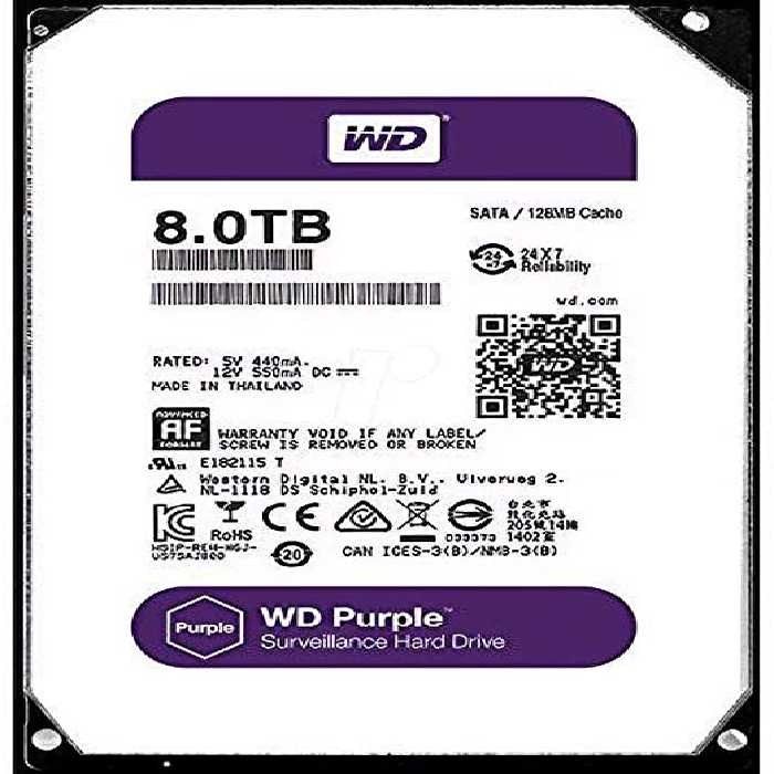 هارد Purple ظرفیت 8TB اینترنال Western Digital وسترن دیجیتال