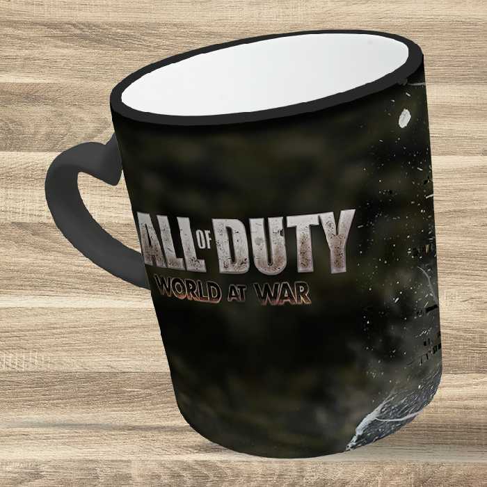 ماگ حرارتی مدل دسته قلبی طرح بازی کال آف دیوتی call of duty کد 54