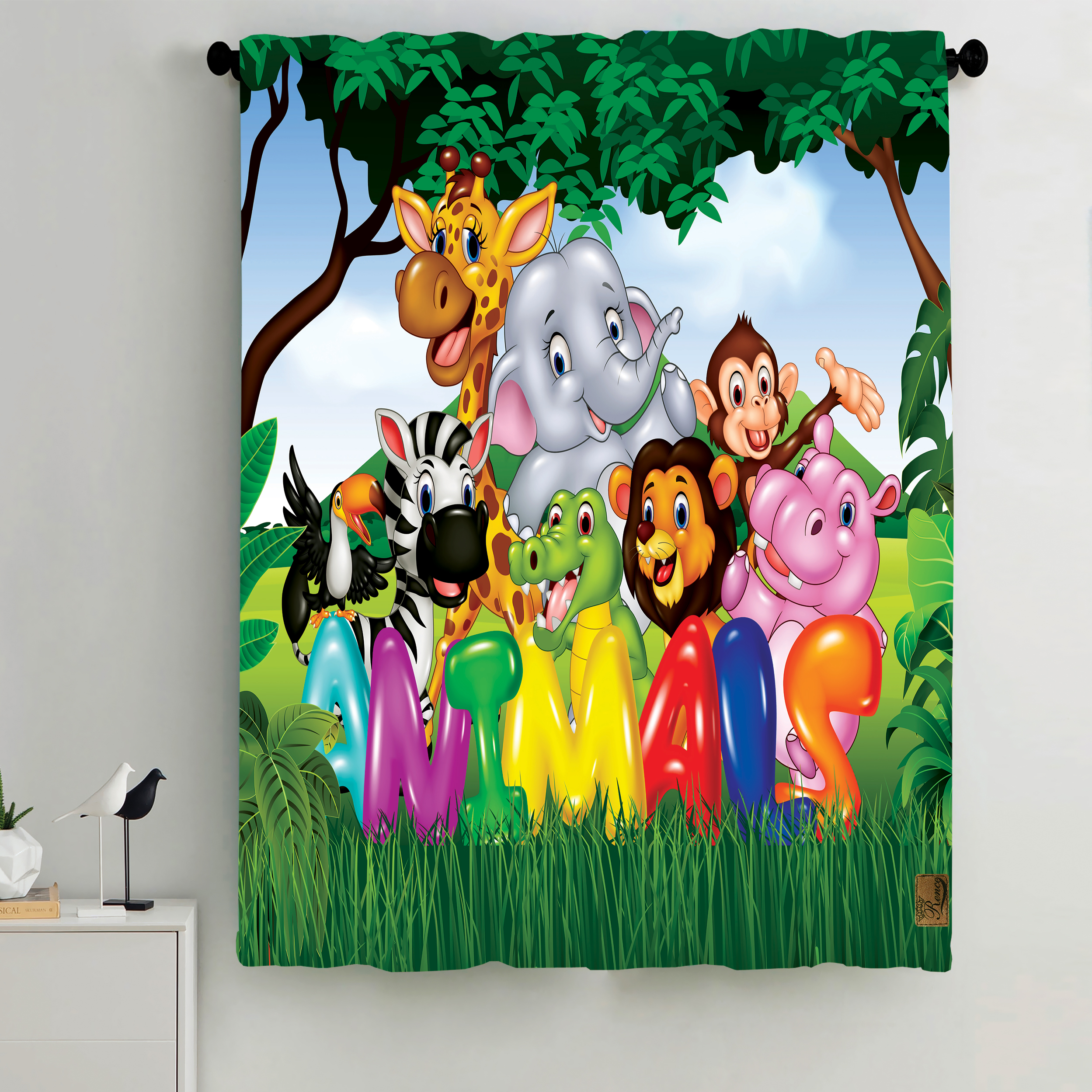 پرده رنس مدل CC2-50609 سایز 190x138 سانتی متر