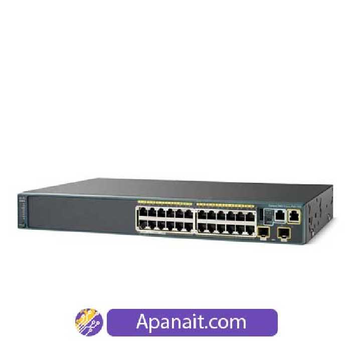 سوئیچ شبکه سیسکو 24 پورت WS-C2960S-24TS-S