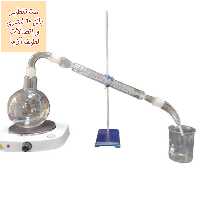 تقطیر شیشه ای گلاب و عرقیجات بالن 10 لیتری و اتصالات