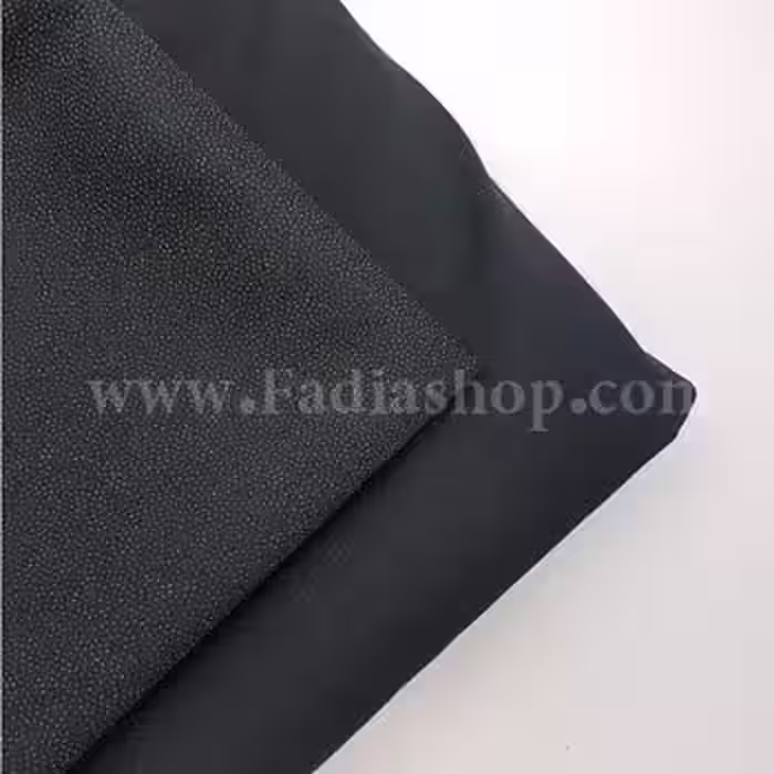 لایی چسب حریر 150 مشکی متری