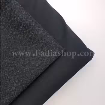 لایی چسب حریر 150 مشکی متری