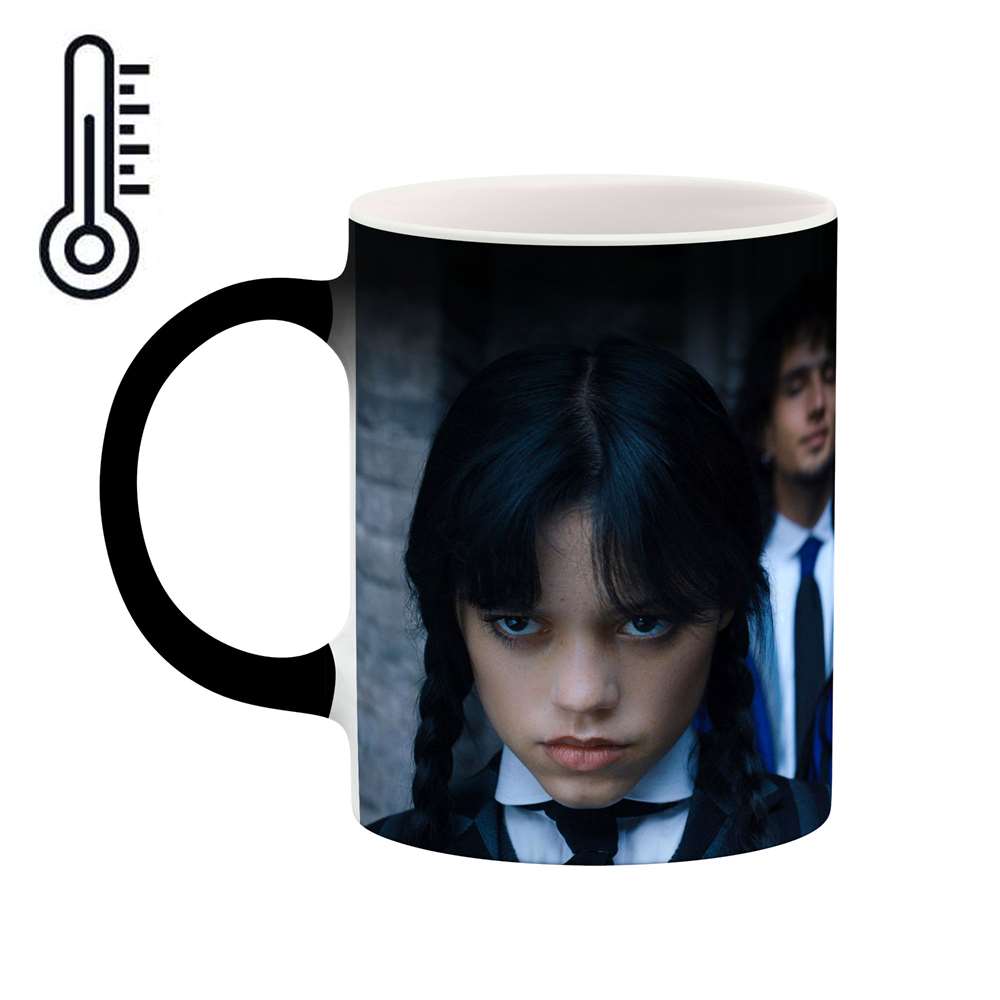 ماگ حرارتی طرح سریال Wednesday مدل mgph14103