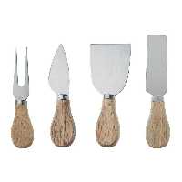 ست کارد صبحانه خوری مدل چوبی مجموعه 4 عددی