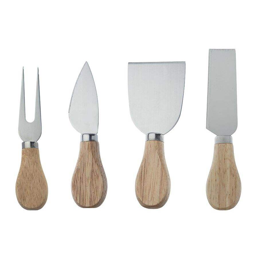 ست کارد صبحانه خوری مدل چوبی مجموعه 4 عددی