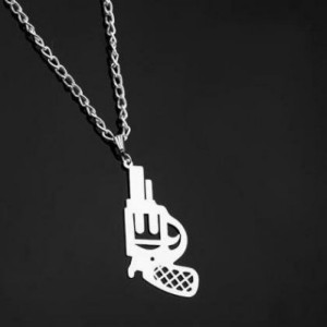 گردنبند نقره تفنگ