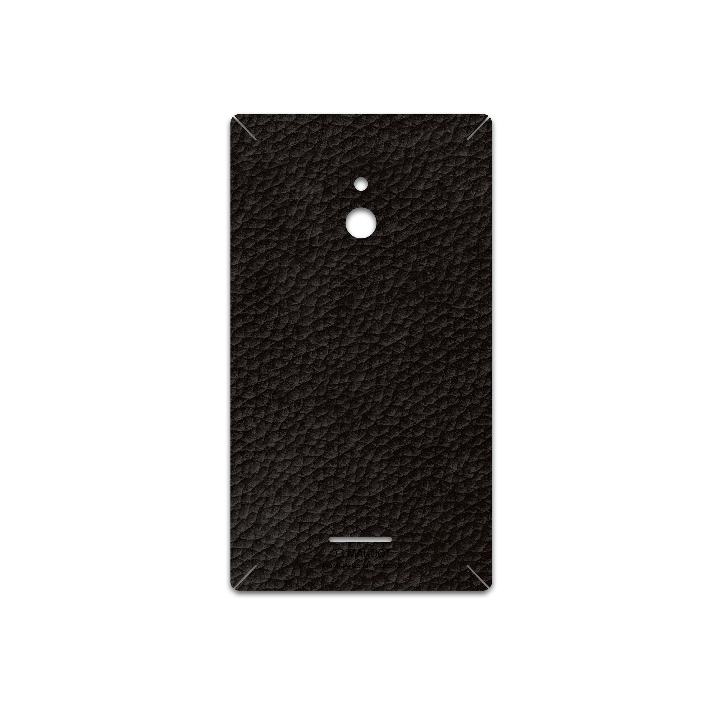 برچسب پوششی ماهوت مدل Dark-Brown-Leather مناسب برای گوشی موبایل نوکیا XL