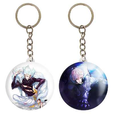 جاکلیدی خندالو مدل جنوس و گارو انیمه مرد تک مشتی کد 1134111337 مجموعه 2 عددی