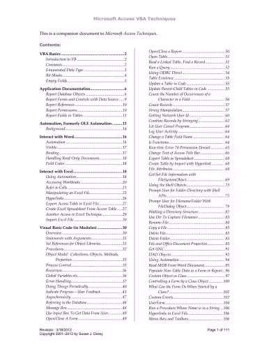 خرید و دانلود نسخه کامل کتاب Microsoft Access VBA Techniques
