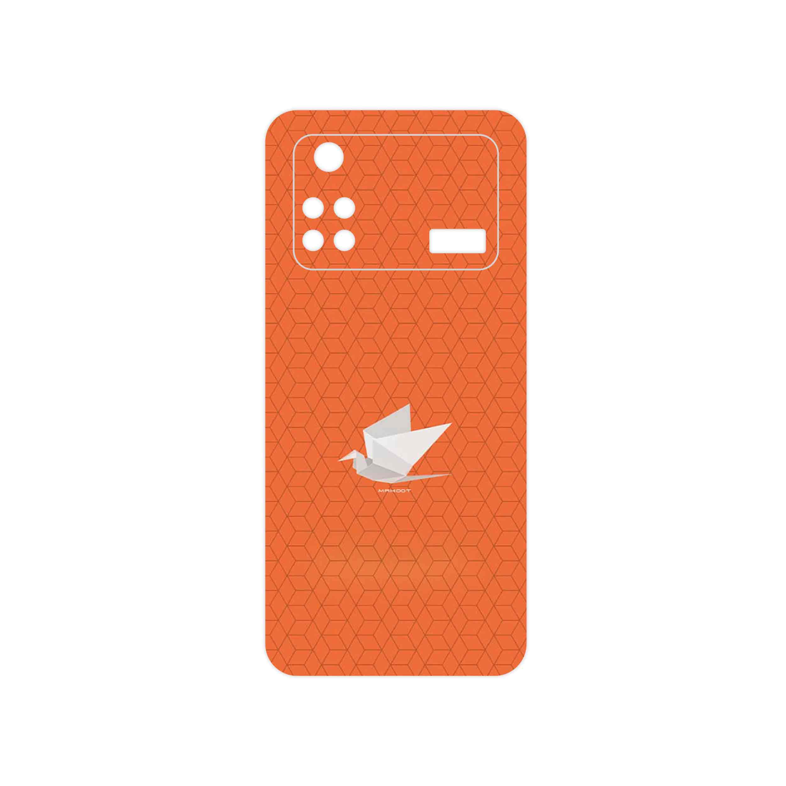 برچسب پوششی ماهوت مدل Minimalist origami bird مناسب برای گوشی موبایل شیائومی Poco M4 Pro 4G