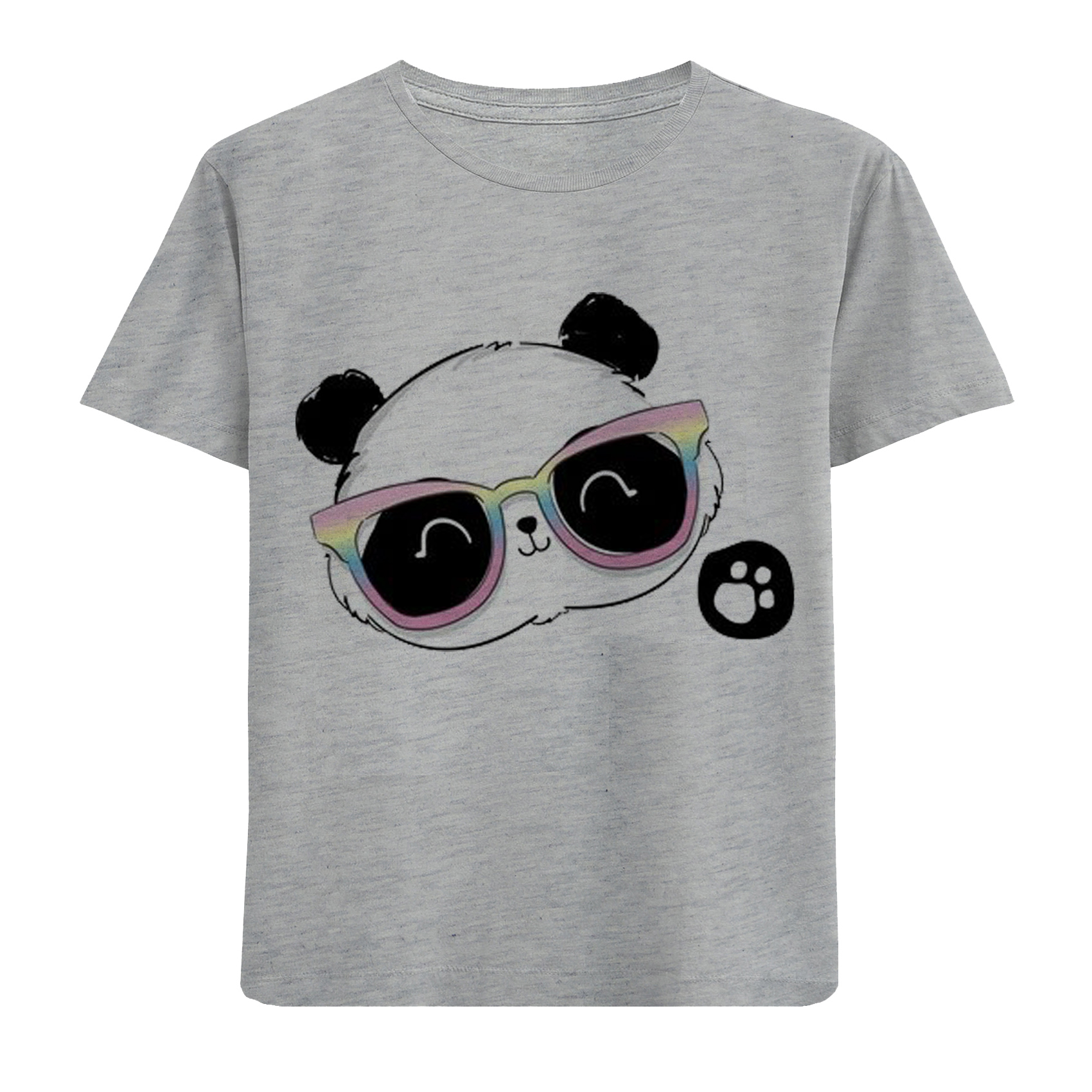 تی شرت آستین کوتاه بچگانه مدل پاندا F442