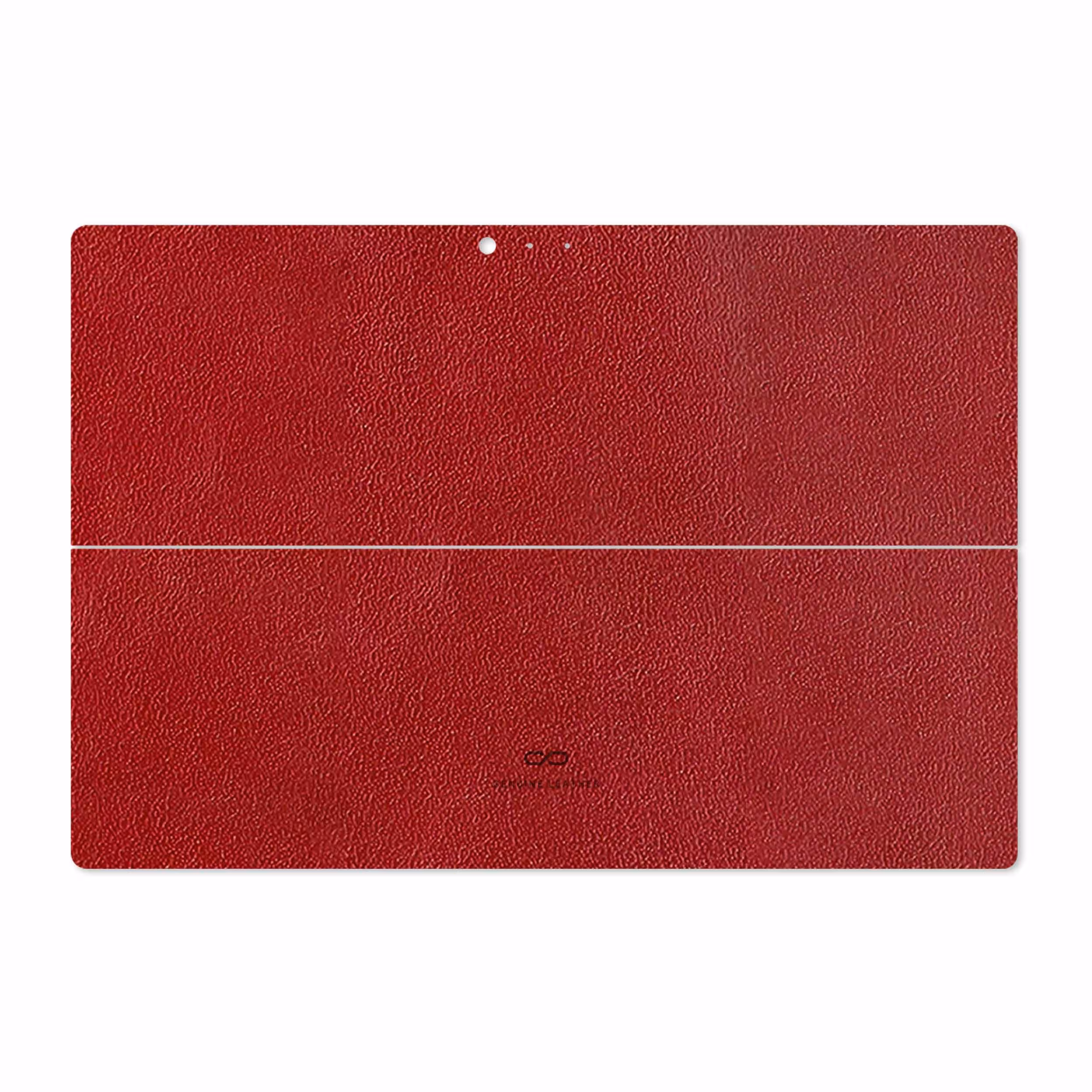 برچسب پوششی ماهوت مدل Red-Leather مناسب برای تبلت مایکروسافت Surface Pro 3 2014