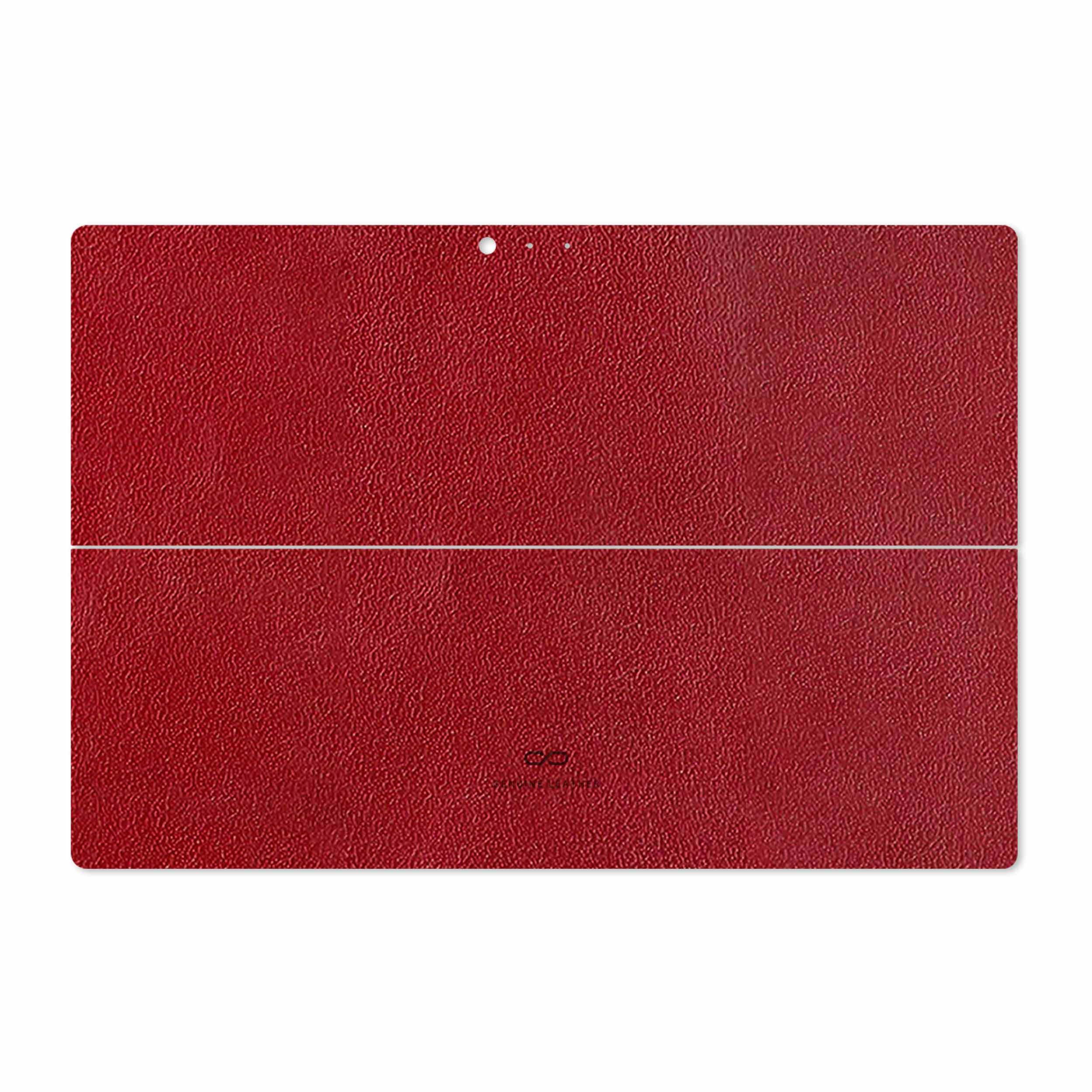 برچسب پوششی ماهوت مدل Red-Leather مناسب برای تبلت مایکروسافت Surface Pro 3 2014