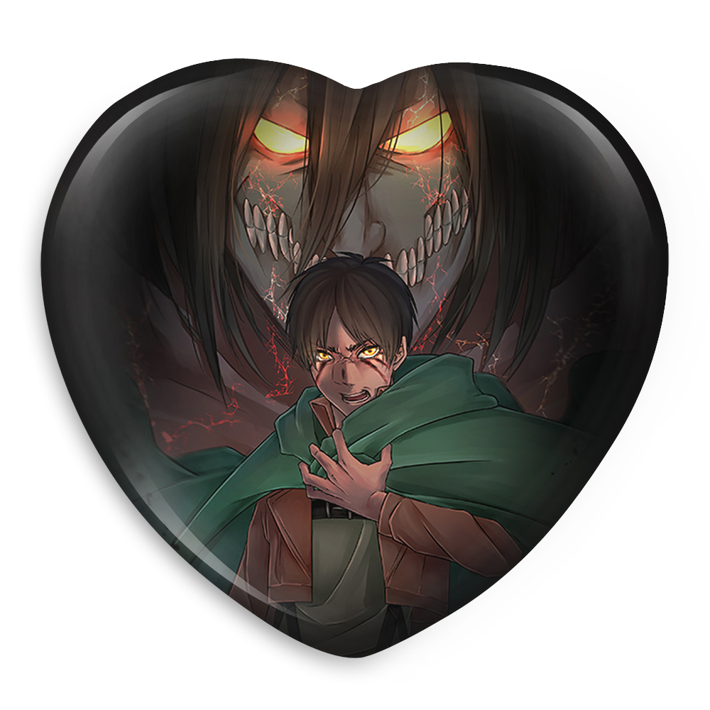 پیکسل خندالو طرح ارن یگر و حالت تایتانی انیمه اتک آن تایتان مدل قلبی کد 10993