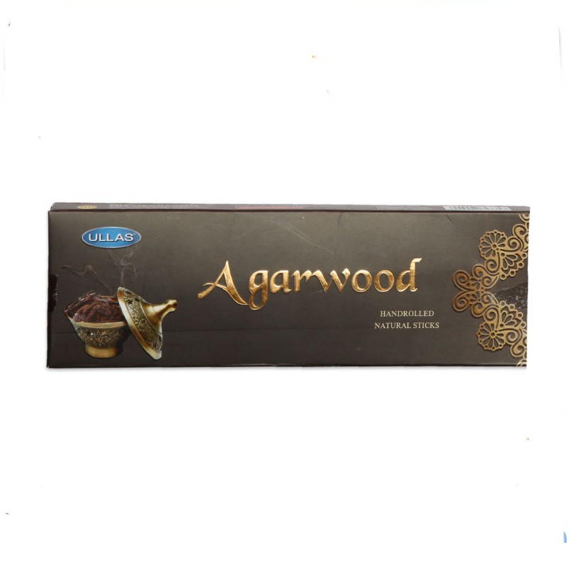عود دست ساز 50 گرمی خوشبو کننده شاخه ای اولاس Ullas مدل آگاروود Agar Wood