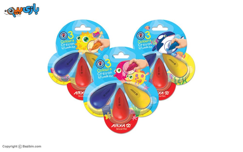 3 colors Crayons by Aria