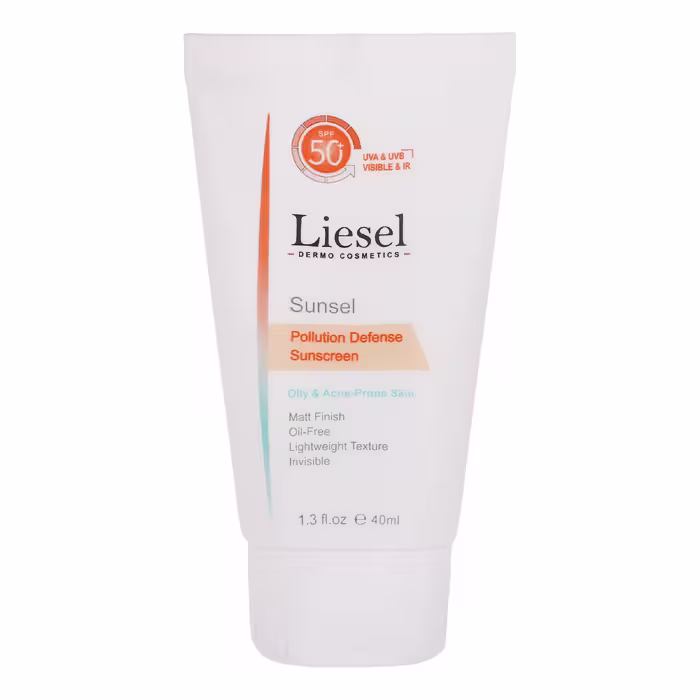 کرم ضد آفتاب SPF50 بدون رنگ لایسل ‌مناسب پوست‌های چرب و آکنه ای حجم 40 میلی‌لیتر
