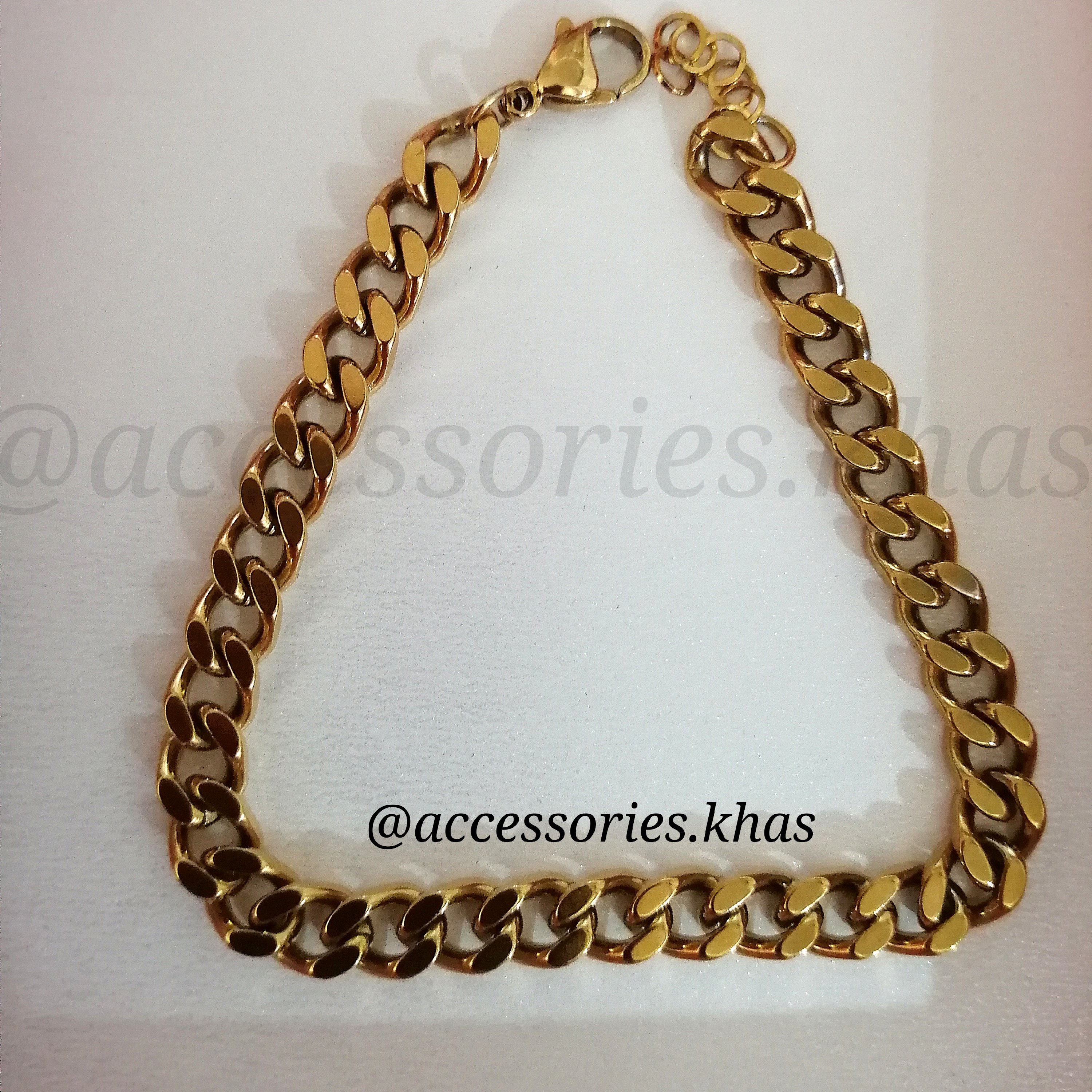 زیورآلات بدلیجات اکسسوری دستبند زنجیر کارتیر استیل دست ساز